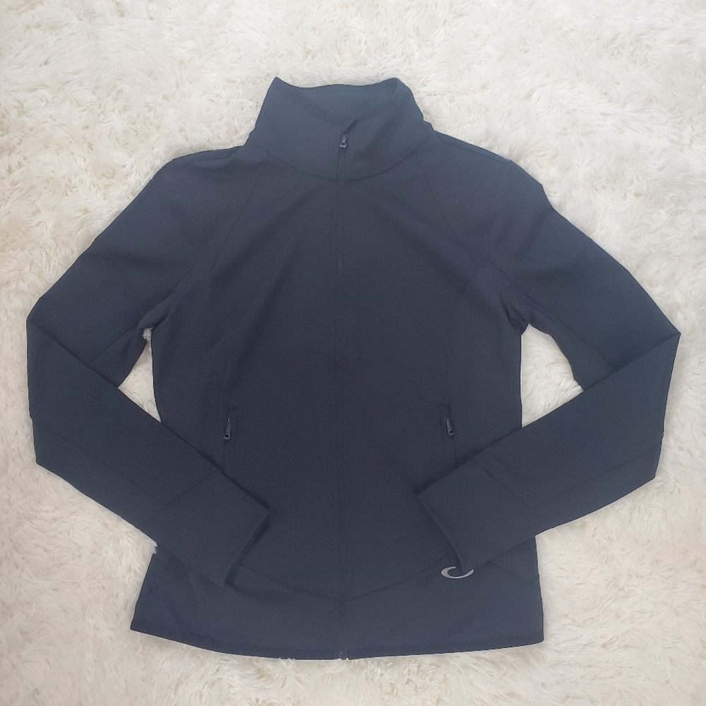 NWT Oakley Size M Jet Black Dual Action Zip Up Jacket